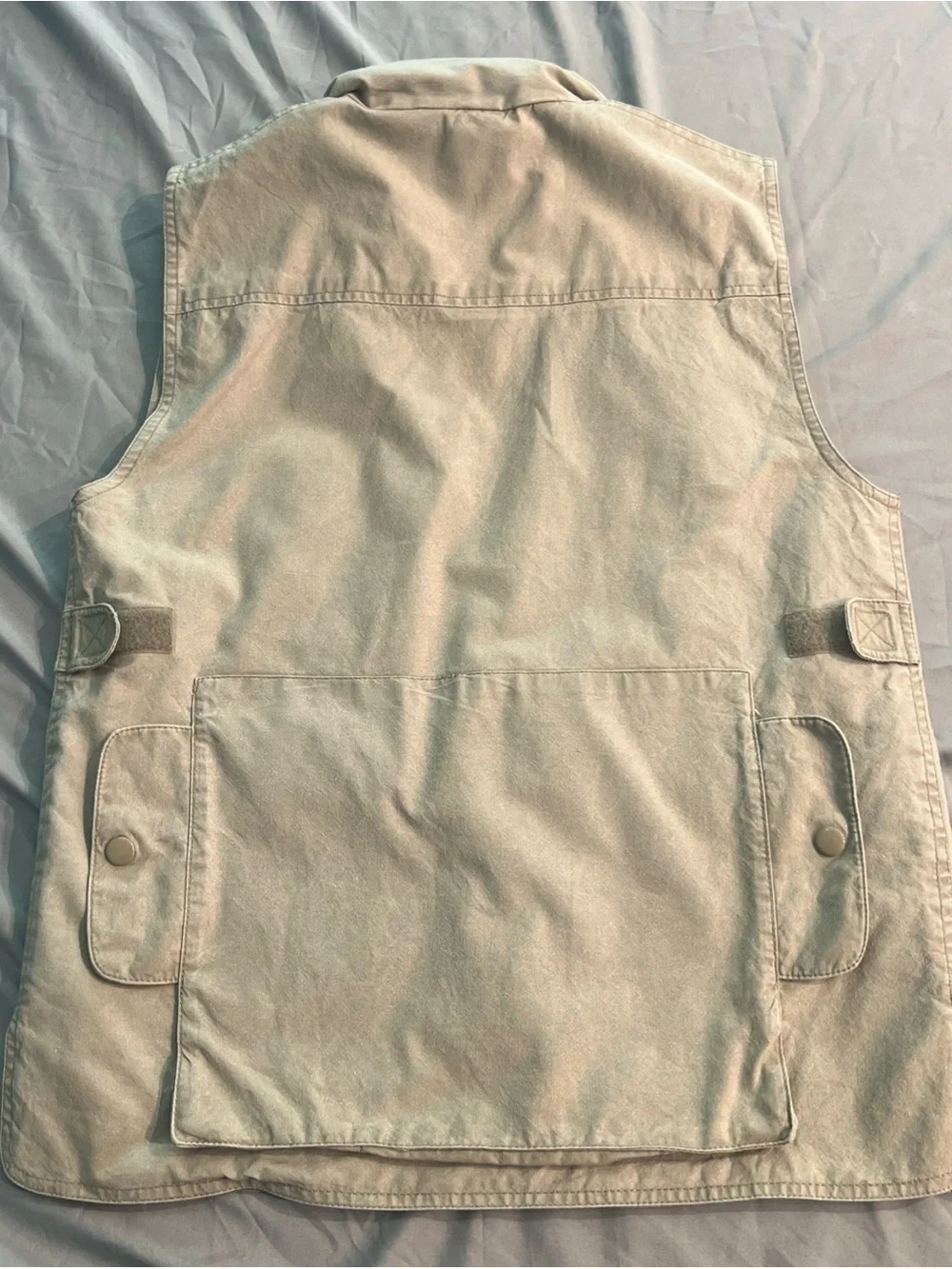 Vintage Banana Republic Fishing Vest Pockets Safari Travel Size XS Beige hunting